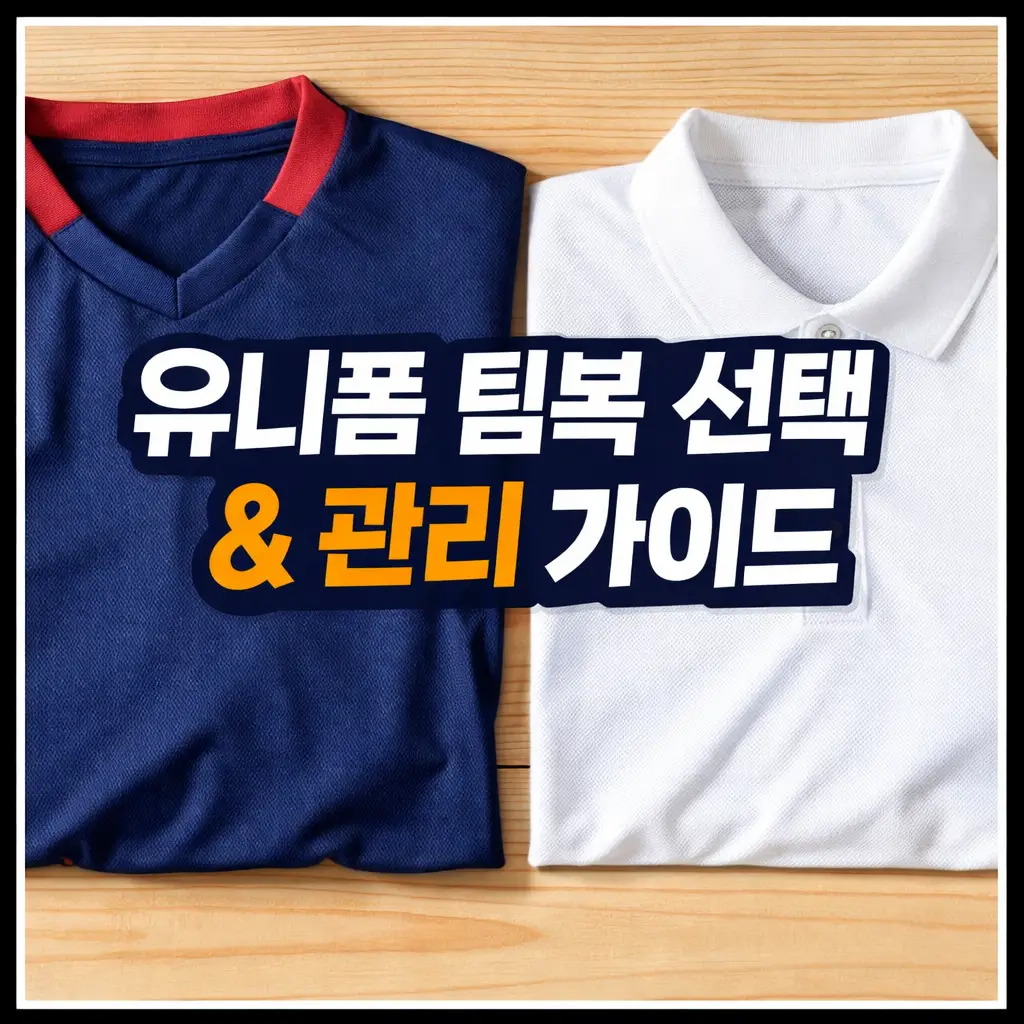 배드민턴 유니폼(팀복) 선택 & 관리