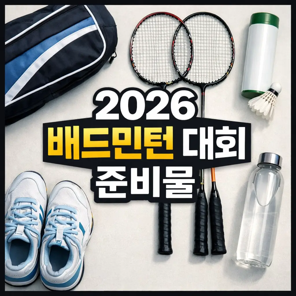 배드민턴 대회 참가 전 준비물 체크리스트