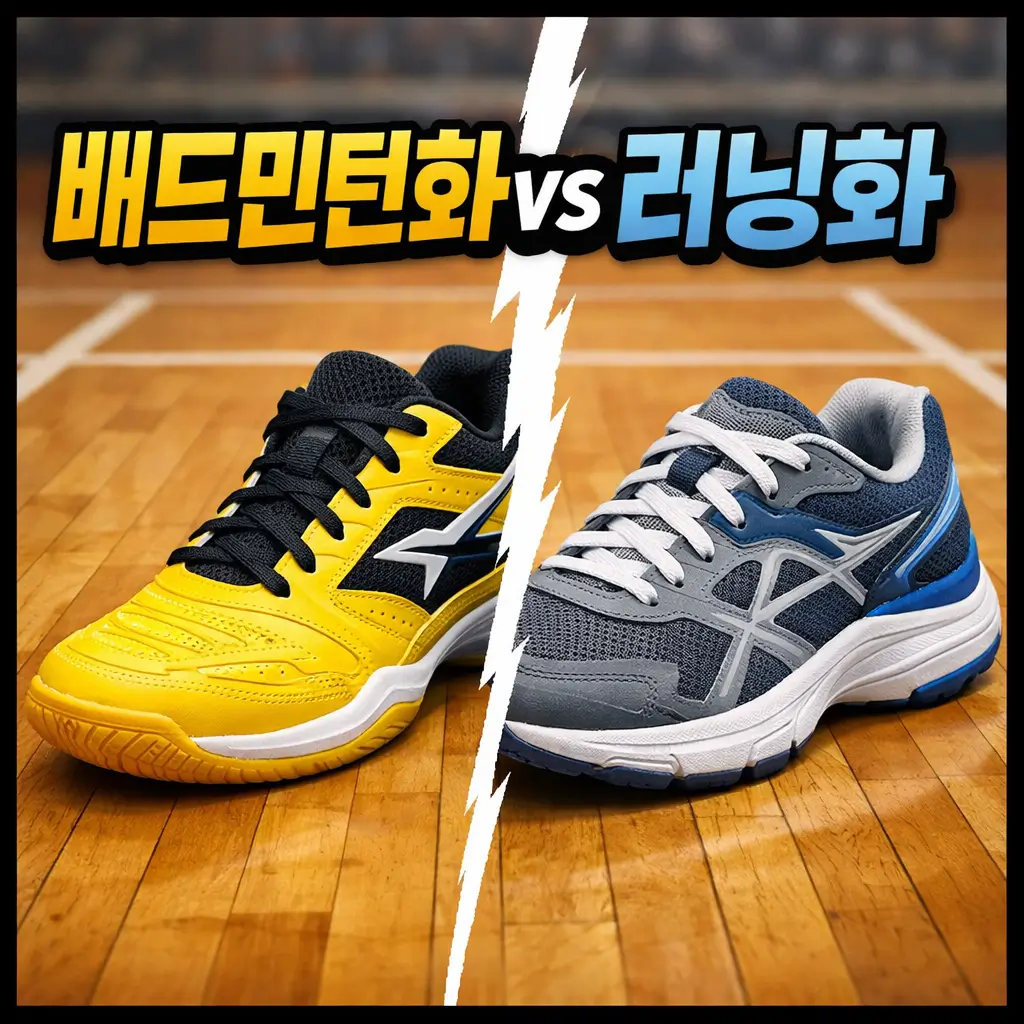 배드민턴화가 러닝화와 다른 이유