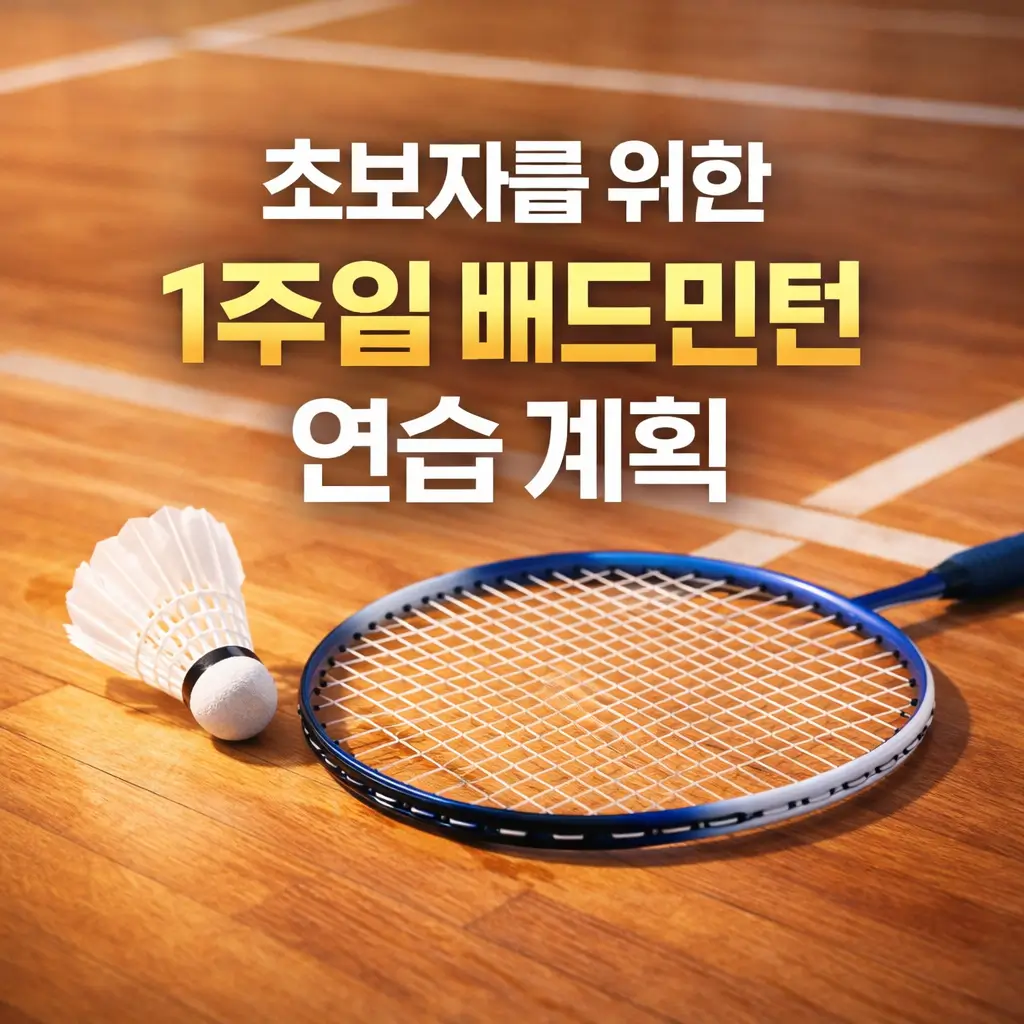 초보자를 위한 1주일 배드민턴 연습 계획