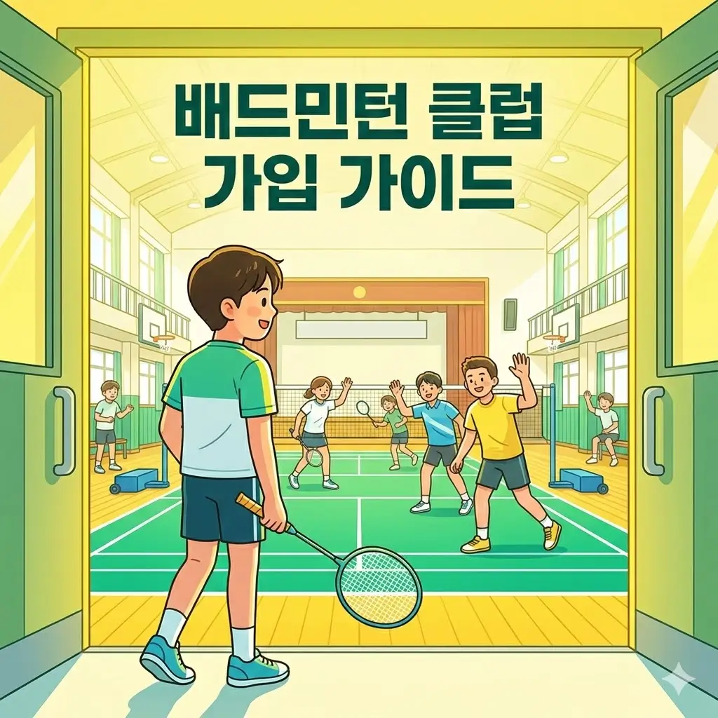 배드민턴 클럽에 처음 가입하는 방법